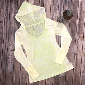 PrAna lightweight semi sheer long sleeve top